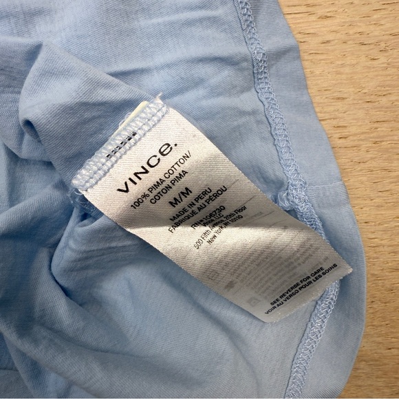 Vince Light Blue Women's T-Shirt - Picture 4 of 9